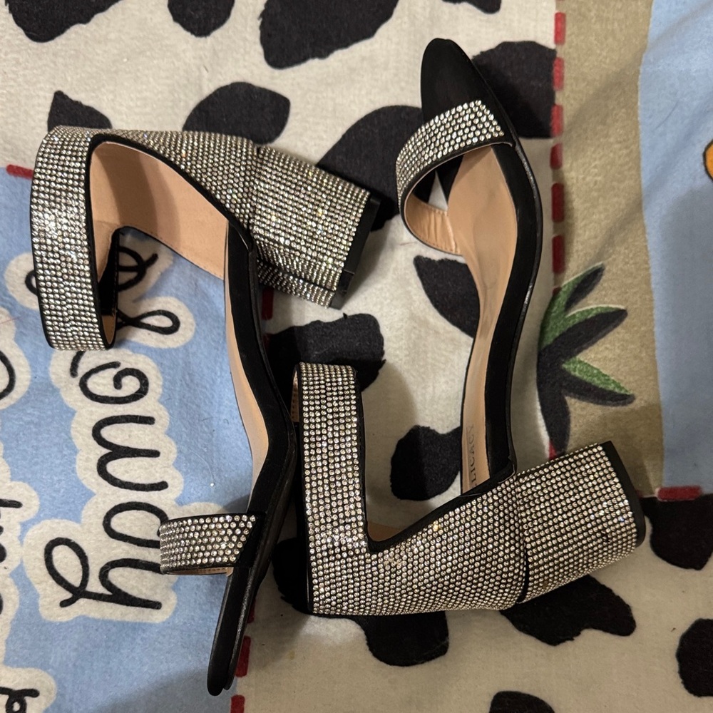 Delicacy Silver Rhinestone Heels - Picture 8 of 8